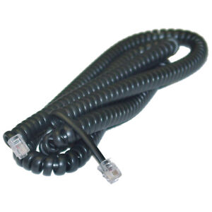 Teléfono Cable De Auricular Para Samsung Dcs teléfonos Gris oscuro rizado en espiral