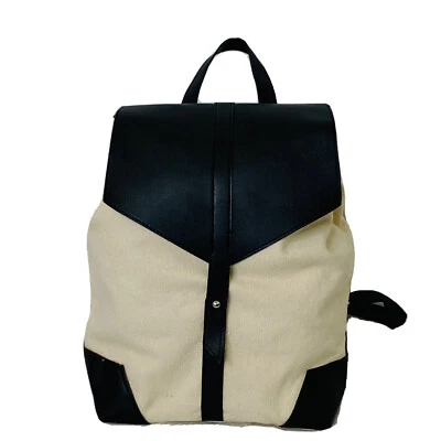 Mochila Deux Lux para mujer OS talla única de lona blanca negra NUEVA Foto 1 de 4