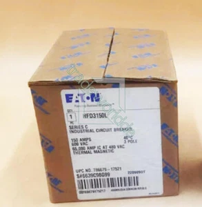 Disyuntor Eaton HFD3150L 3P 150A 600V HFD 3150L 1 PIEZA NUEVO - Imagen 1 de 1