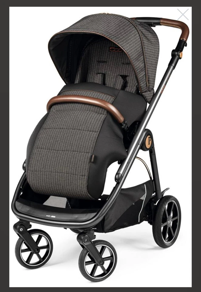 New In Box! Peg Perego Primo Veloce Travel System Stroller And Car Seat Fiat 500 - Image 1 of 4