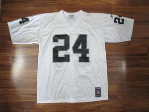 Vintage Silver Reebok Oakland Raiders Charles Woodson #24 Jersey - Large - Picture 1 of 8