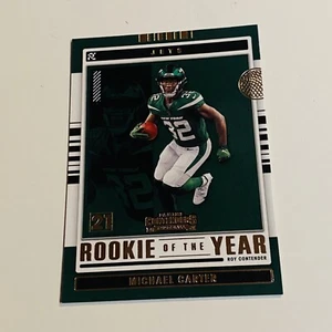 2021 Panini Contenders - Rookie of the Year -Michael Carter - Football Card - Picture 1 of 2