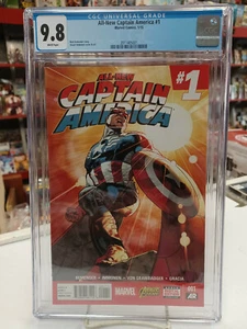 ALL-NEW CAPTAIN AMERICA #1 (Marvel, 2015) CGC Graded 9.8 ~ White Pages - Picture 1 of 1