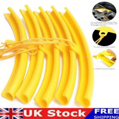 5pcs Alloy Wheel Rim Protector Motorcycle Tyre Remove Edge Soft Cover Protection - Image 1 of 4