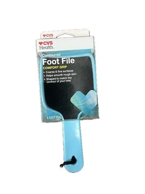 Foot File with Comfort Grip - Dual Surface Callus Remover Health Contoured - Image 1 of 2