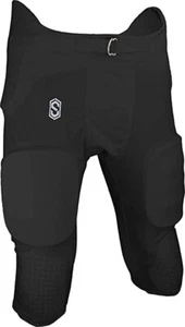 Sports Unlimited Adult LG Black Pro Flex Integrated Adult Football Pants -NWT - Picture 1 of 6