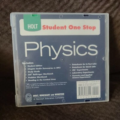 HOLT Student One Stop Physics CD Rom - Image 1 of 3