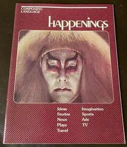 Vintage 1974 Happenings Composing Language Macmillan Pub. by Barbara A Glasser - Picture 1 of 8