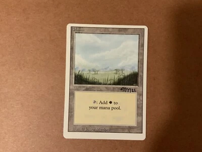 MTG Magic Plains B Signed Artist Proof x1 3rd 3ED Revised Jesper Myfors - Image 1 of 2
