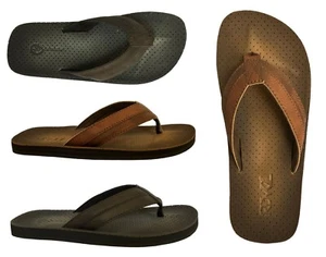 WHOLESALE LOT Men's Beach Sandals Distressed PU Flip Flop 24 Pairs--Cove - Picture 1 of 1