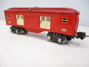 Lionel 2602 Baggage Car TT Red Nickel Trim 1938 Prewar EX O Gauge X6513 - Picture 1 of 12
