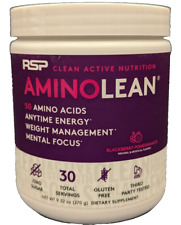 RSP Nutrition AminoLean All-in-One Pre Workout Amino Energy Weight Blackberry