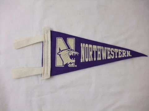 Vintage Northwestern Wildcats Pennant Cover