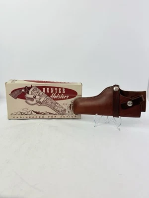 Vintage Hunter Holsters RH 5” Leather 1100K Size 57 Colt / Smith & Wesson Autos - Image 1 of 4