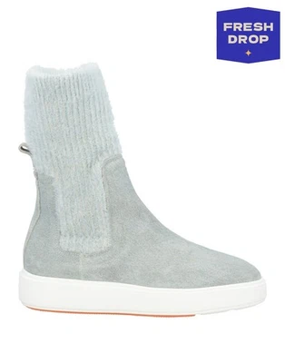 PVP €500 SANTONI Botas de Cuero Como Calcetín US11 UK8 EU41 Tejidas Hechas en Italia Foto 1 de 4