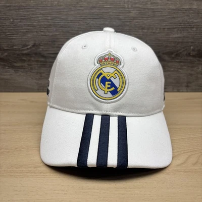 Gorra Real Madrid Gorra Snap Back Juvenil Blanca Azul Marino Fútbol Adidas Hala Madrid Foto 1 de 4