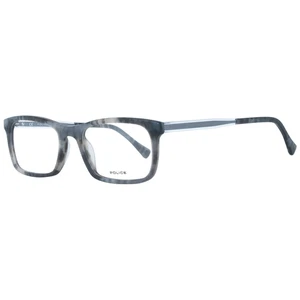 Police Eyeglasses VPL262N 6K3M Grey Rectangle Full Rim Plastic Frames 52mm Men - Picture 1 of 4