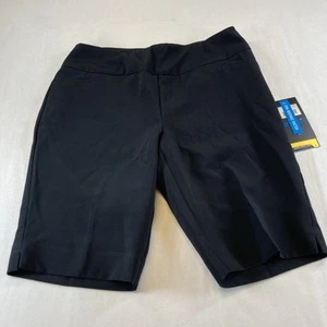 Pantaloncini nuovi con etichette Ibkul neri golf tempo libero protezione solare 50+ antimacchia taglia 2 - Foto 1 di 16
