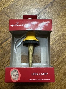 Hallmark Adorno de Navidad “A Christmas Story” - Lámpara de Pierna Amarillo Negro - Imagen 1 de 8