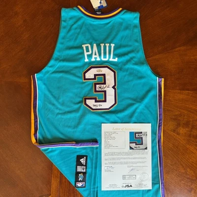 克里斯·保罗·罗伊 06 签名亲笔签名正品阿迪达斯球衣 JSA LOA 黄蜂队 — 第 1/4 张图片