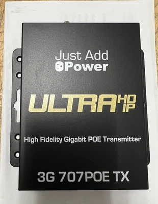 Transmisor PoE Gigabit de alta fidelidad Just Add Power 3G 707POE TX Foto 1 de 4
