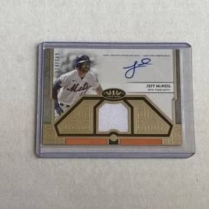 2024 Topps Tier One GU Jersey Relic Auto Jeff McNeil #T1AR-JMC Mets /149 - Picture 1 of 2
