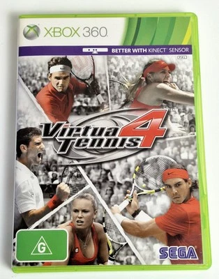 Virtua Tennis 4 - Microsoft XBox 360 PAL - Complete Game W/ Manual - image 1 of 3