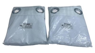 Lote 2x Protect360 Espiga Antimicrobiano Cortina de Ducha Sin Gancho 71x77 Blanco Foto 1 de 4