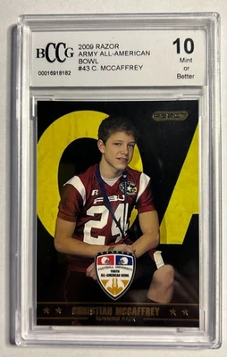 2009 Razor Army All-American Bowl Christian McCaffrey #43 BCCG 10 - Image 1 of 2