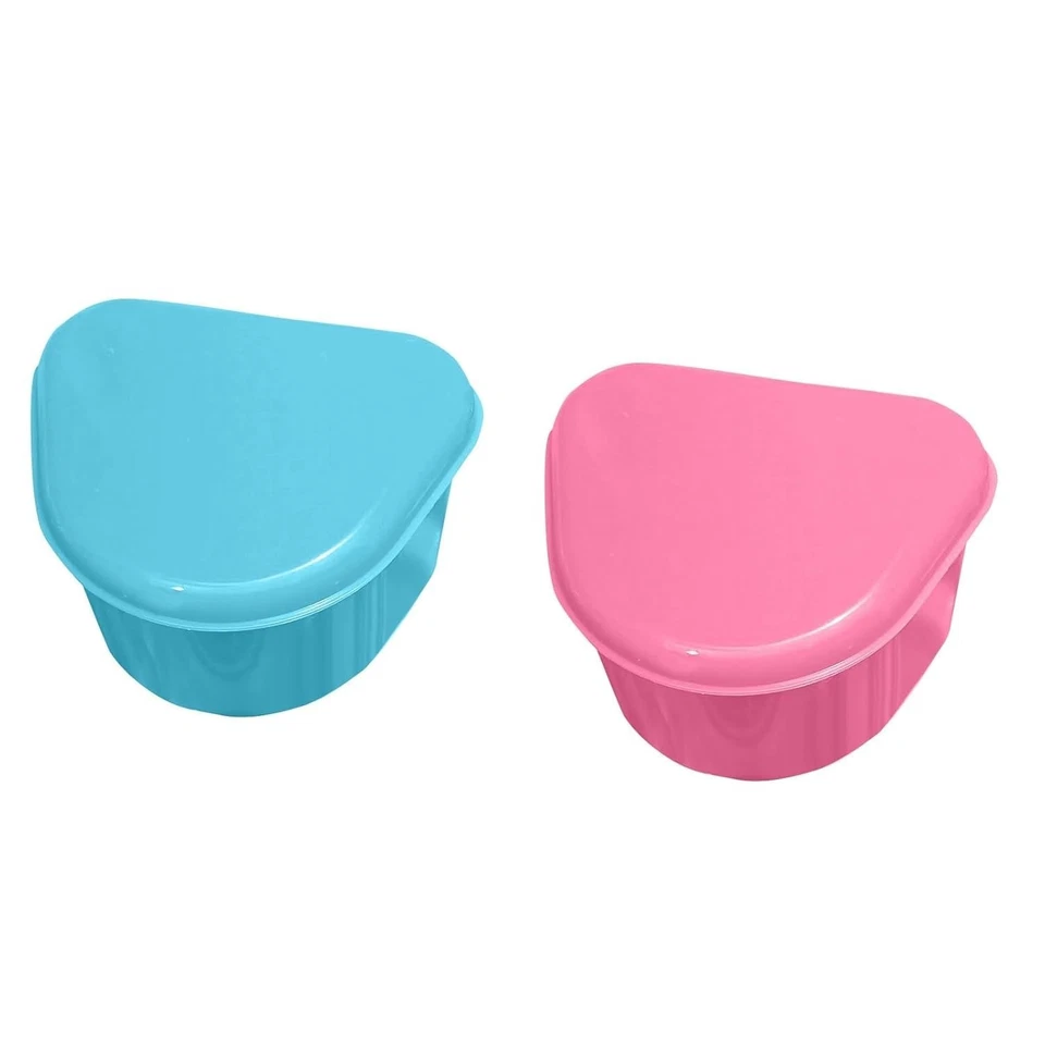 Estuche de baño para dentaduras trapezoidales de grado dental de 10 piezas de JEVOLVE (mezcla de colores) Foto 1 de 1