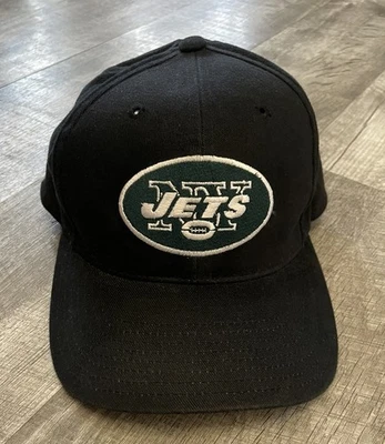 De colección American Needle NFL NY Jets Blockhead Strapback Sombrero Nueva York Años 90 Foto 1 de 4