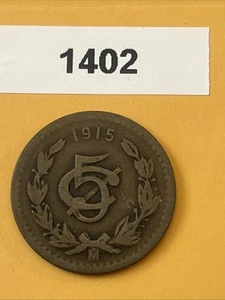 1915 Mexico - 5 Centavos - KM# 422 - World Coin - Picture 1 of 3
