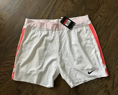 Pantalones cortos de tenis para hombre Nike Federer Nadal 7" talla L blancos Foto 1 de 3