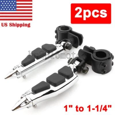 Chrome Highway Foot Pegs for Kawasaki VN Vulcan Classic Mean Streak Nomad 1600 Foto 1 de 4