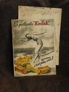 Kodak Film Trade Advertising Sign Bracket photo camera picture pin-up wife woman - Picture 1 of 10