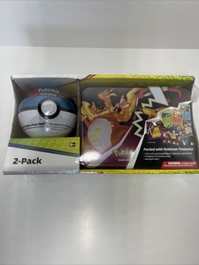 POKEMON TCG 2021 COLLECTORS  CHEST TIN LUNCH BOX + TIN POKE BALL 2-PACK 🔥🔥🔥