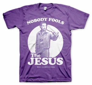 Officially Licensed The Big Lebowski- Nobody Fools The Jesus Men's T-Shirt S-XXL - Afbeelding 1 van 1