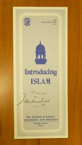 Muhammad Ali Signed Pamphlet with Full JSA Letter - Picture 1 of 3