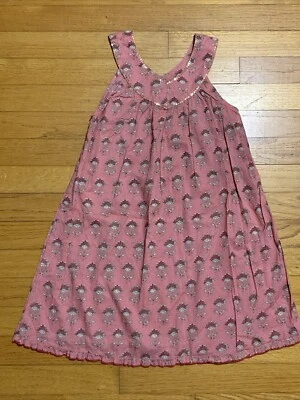 Vestido de Verano Rosa Pollo Volantes Dobladillo Lentejuelas Cuello Talla 7 Foto 1 de 4