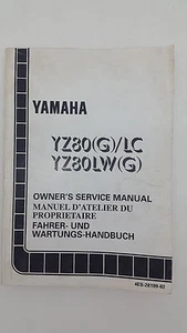 Yamaha Moto YZ80(G)/LC YZ80LW(G) Manual de servicio de fábrica. 1ª ed. Abril 1994 - Imagen 1 de 4
