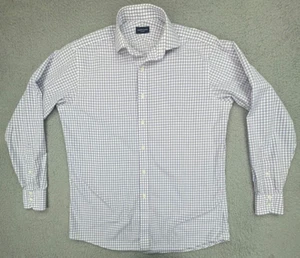Proper Stoffhemd Herren individuell lila/weiß Gingham Karo Knopfleiste Baumwolle - Bild 1 von 18