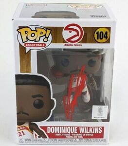 Dominique Wilkins Signed Atlanta Hawks Funko Pop Vinyl Figurine (PSA/DNA ITP...