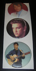 Lot Elvis Presley Button 3 Vintage Photo Pin Pinback Badge Rock/Roll Memorabilia