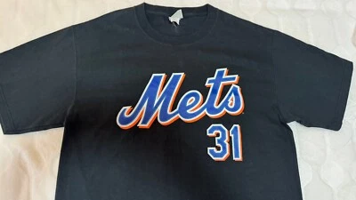 VTG Y2K New York Mets Baseball Mike Piazza T-shirt Size L Majestic - Image 1 of 4