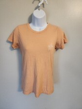 Guy Harvey Womens XS Orange Short Sleeve Swordfish Fish Graphic Shirt