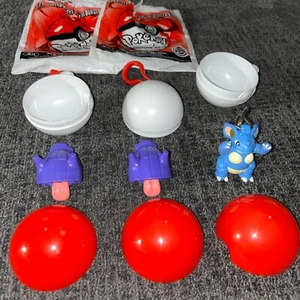 Burger King Niños Comida Juguete 1999 Nintendo Pokémon Bola Con Figura X3 - Imagen 1 de 1