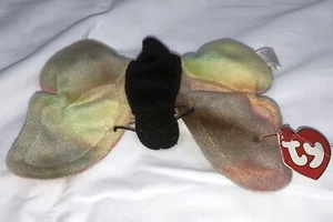 Ty Beanie Baby Babies Flutter the Butterfly 3rd Gen Hangtag 1st Gen Tushtag - Picture 1 of 10