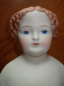Reproduction Antique Unglazed Flat Top China Head Doll 24"