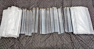LOT OF 45 MURANO VENINI 6" 3-SIDED CRYSTAL GLASS CHANDELIER PRISMS - Picture 1 of 3