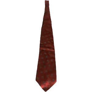 Seta Zone Ruby Polka Dot Silk Tie - Picture 1 of 7